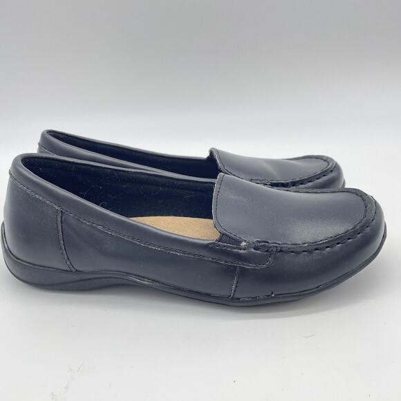 G.h. Bass & Co Womens Ann Black Leather Slip On Casual Loafer Shoes Size 7.5 - Picture 2 of 9